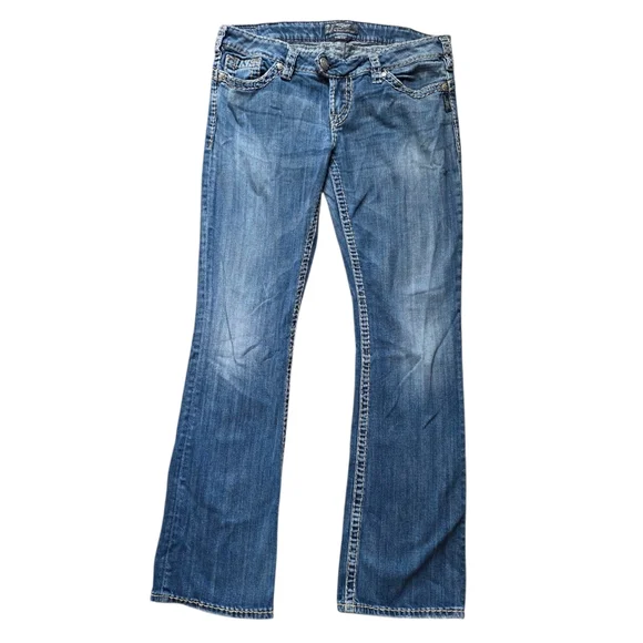 Silver Tuesday 16.5 Bootcut Jeans, Size 32 - Picture 2 of 12